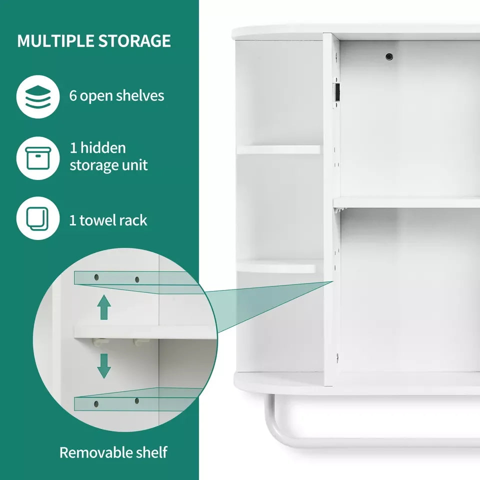 Bathroom Wall Cabinet Storage Medicine