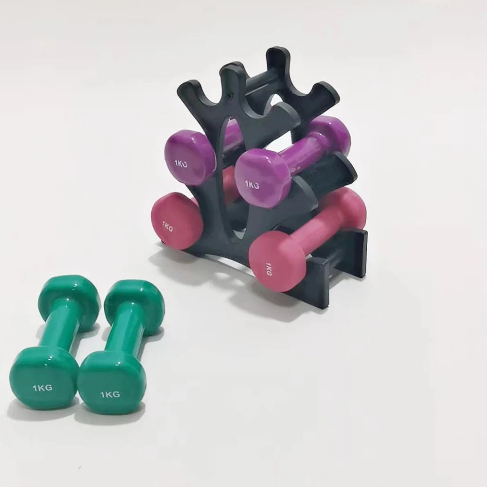 Weight Storage Organizer 3 Tier Dumbbell Rack Stand Only Small Weight Rack for Dumbbells for Home Gym Organization