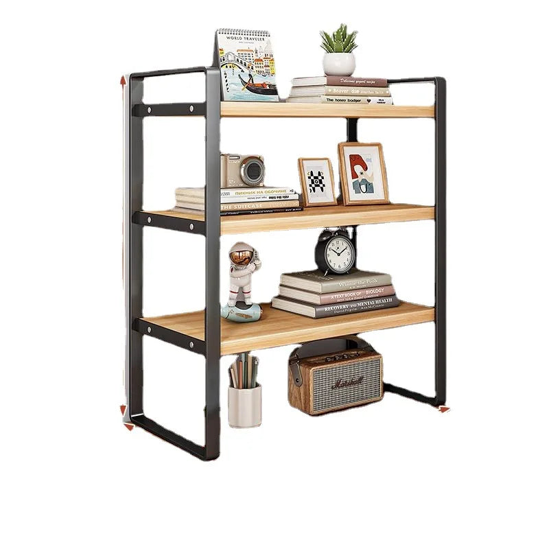 Shelf Desktop Storage Bookshelf Student Desk Shelves