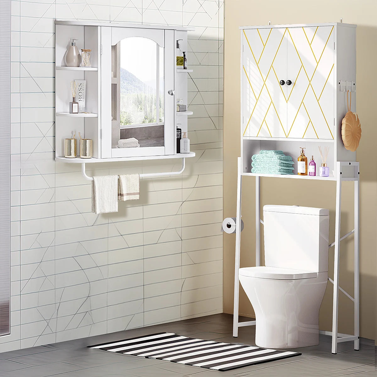 Bathroom Wall Cabinet Storage Medicine