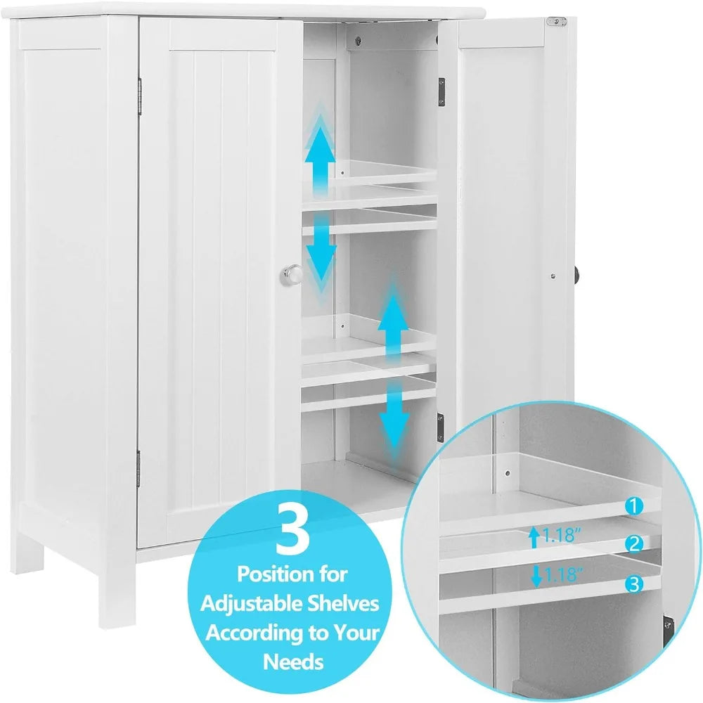 , Modern Bathroom Floor Storage Cabinet