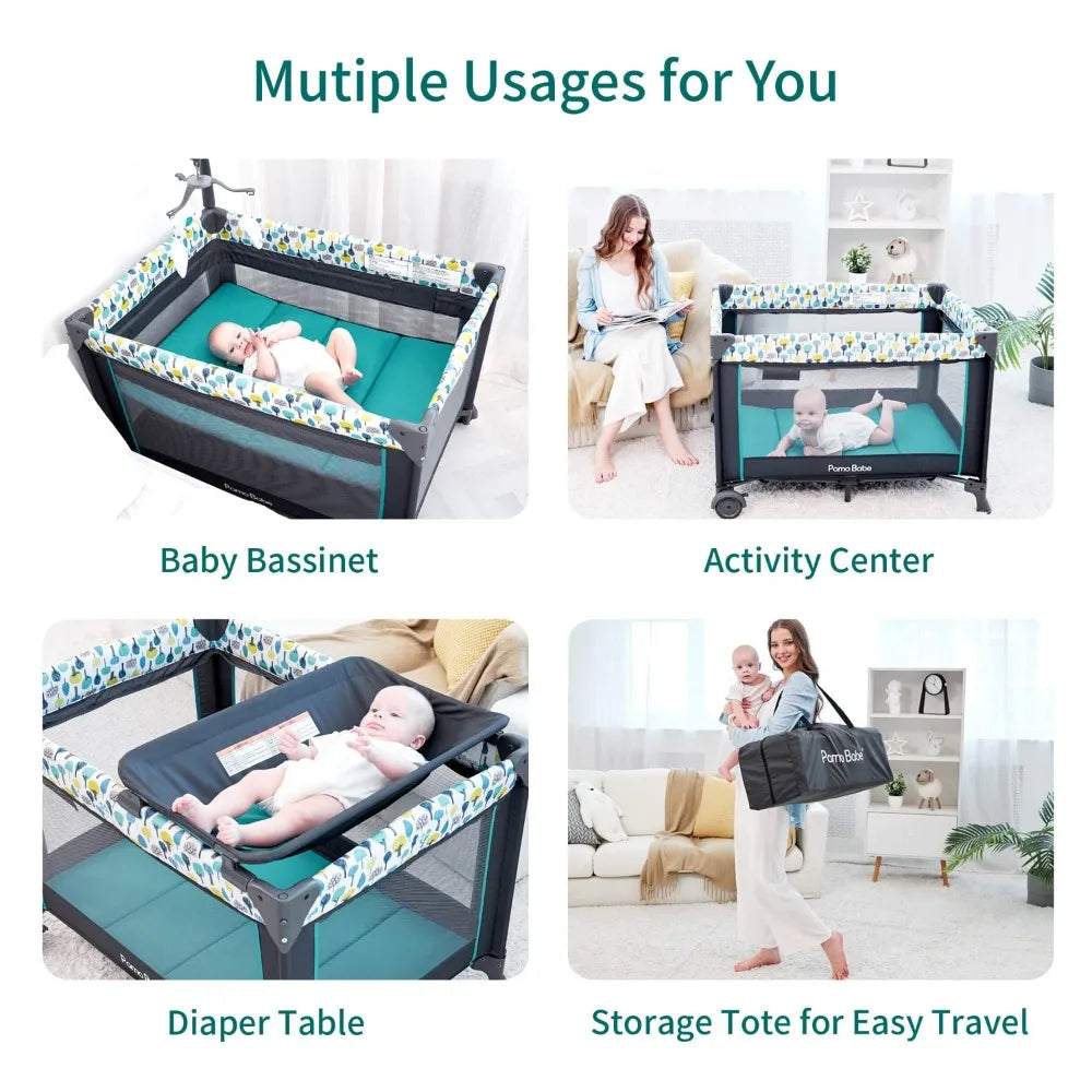 Portable Crib for Baby, Portable Baby Playpen