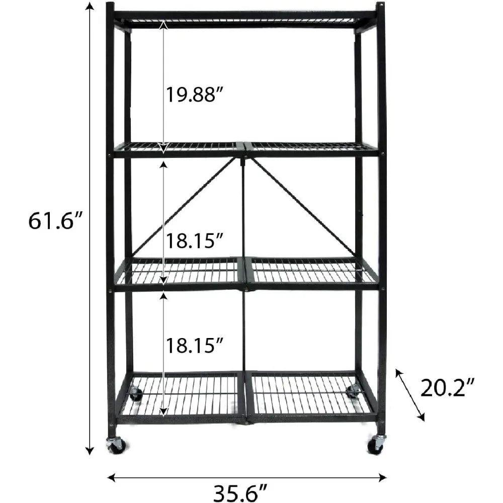 4 Tier Multipurpose Folding Storage Unit