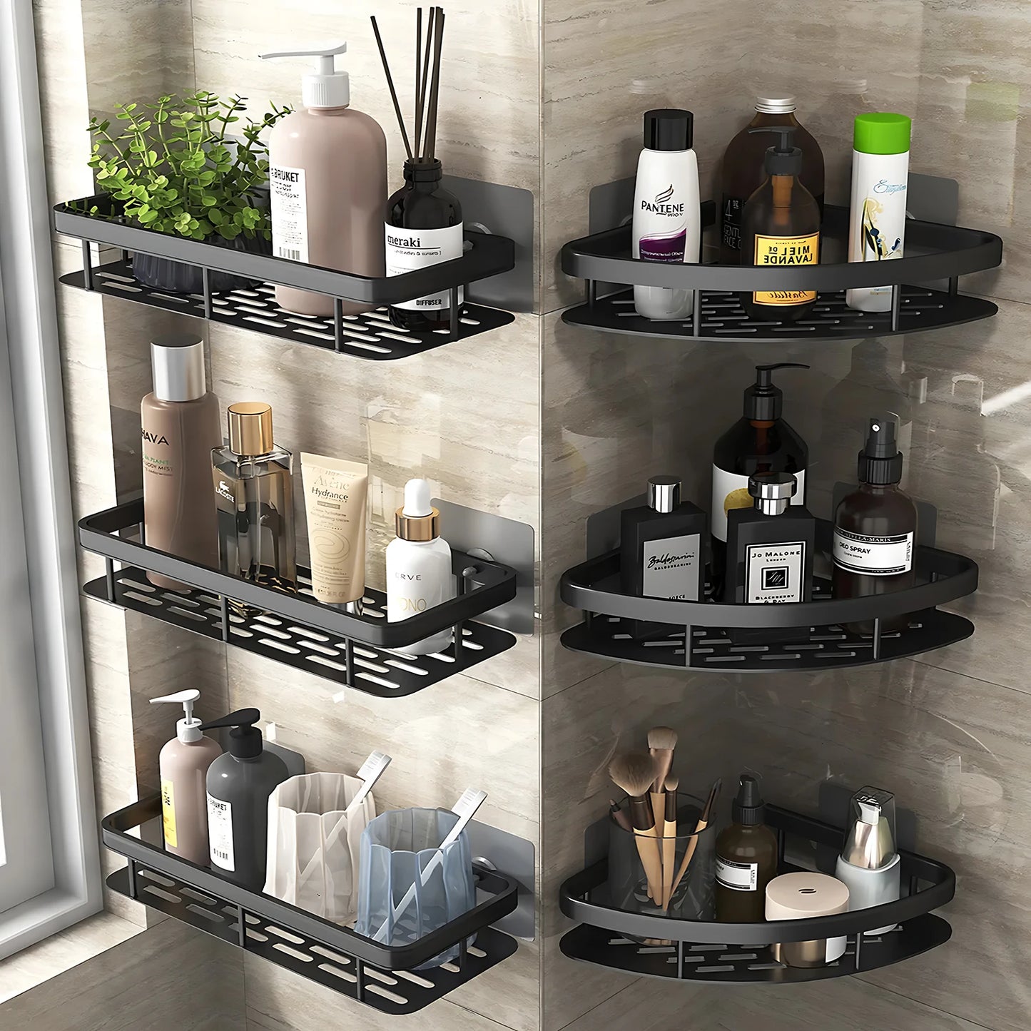 Wall Hanging Corner Rectangular Rack