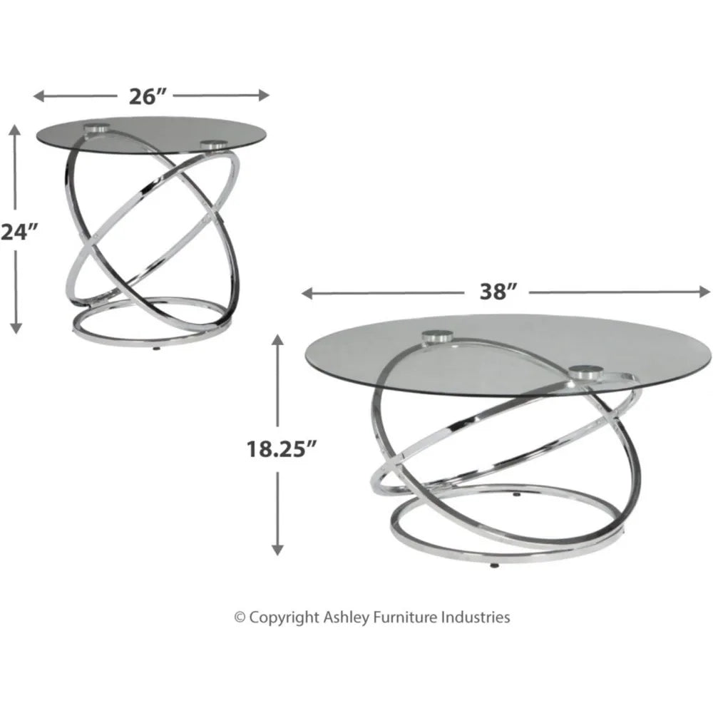 Round 3 Piece Small Table Set,