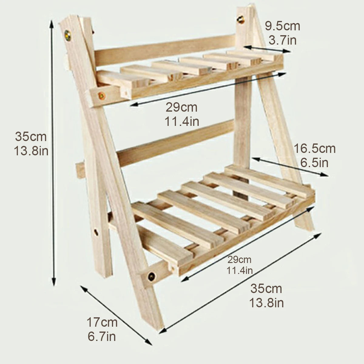 Wooden Desktop Storage Rack Heavy-Duty Multifunctional