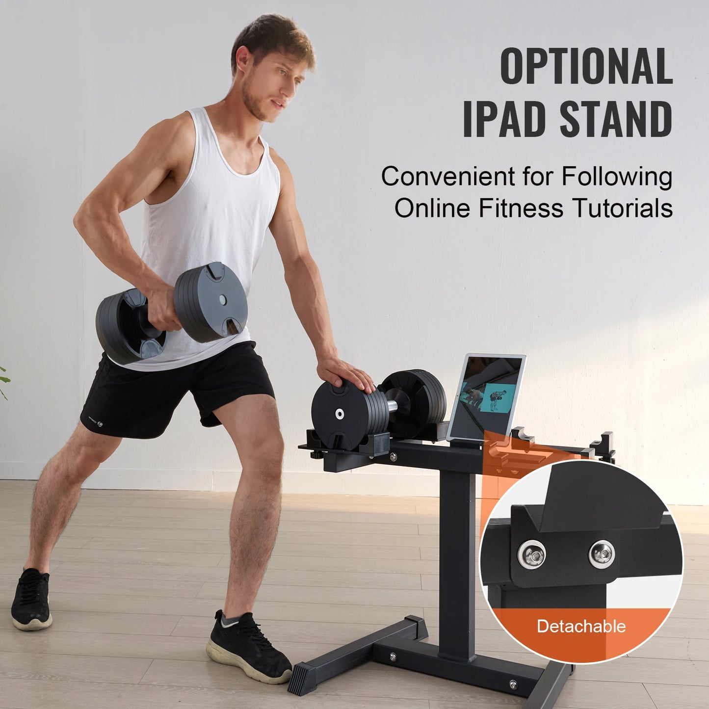 Adjustable Dumbbell Stand Home Fitness Rack