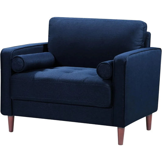 Lifestyle Solutions Lexington Armchair, Navy Blue  Sofa Set Living Room Furniture Luxury Modern Sofa