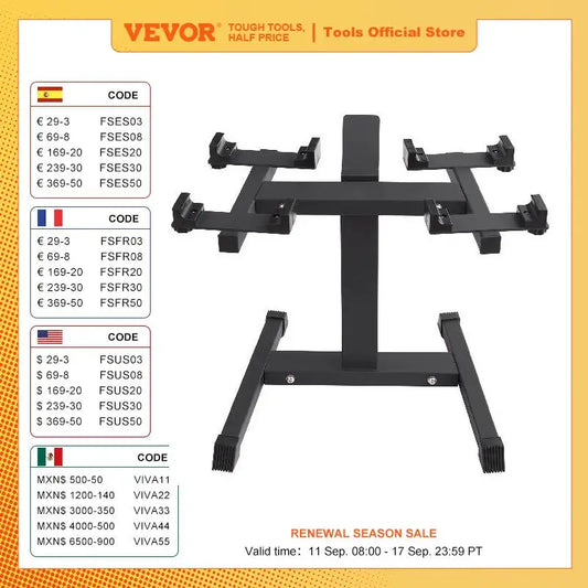 Adjustable Dumbbell Stand Home Fitness Rack