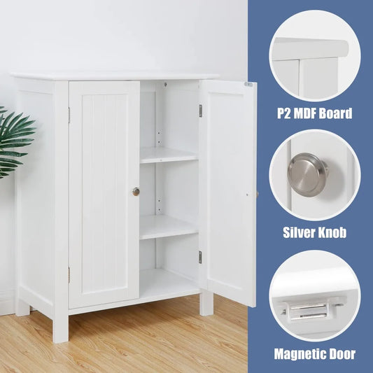 , Modern Bathroom Floor Storage Cabinet